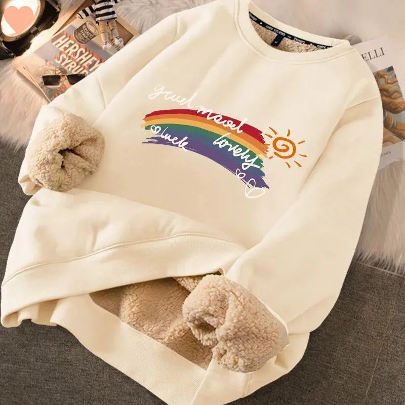 Fashion Thickened Printed Sweater For Women - Bellarte Enchanté Fashion Thickened Printed Sweater For Women